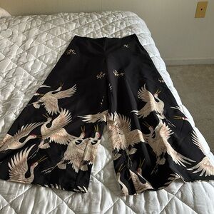 Zara black crane pants